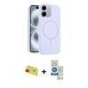 MARSİLYAN™- iPhone 11 Kılıf Yankı Form Serisi - Şeffaf Royal Nano Ekran Koruyucu + Rainbow Kamera Lens Koruma Cam - KI