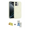 MARSİLYAN™- iPhone 11 Kılıf Yankı Form Serisi - Şeffaf Royal Nano Ekran Koruyucu + Rainbow Kamera Lens Koruma Cam - KI