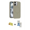 MARSİLYAN™- iPhone 11 Kılıf Yankı Form Serisi - Şeffaf Royal Nano Ekran Koruyucu + Rainbow Kamera Lens Koruma Cam - KI