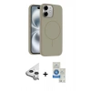MARSİLYAN™- iPhone 11 Kılıf Yankı Form Serisi - Şeffaf Royal Nano Ekran Koruyucu + Raze Metal Kamera Lens - GS