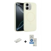 MARSİLYAN™- iPhone 11 Kılıf Yankı Form Serisi - Şeffaf Royal Nano Ekran Koruyucu + Renkli Kamera Lens Koruma Cam - SI