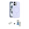 MARSİLYAN™- iPhone 11 Kılıf Yankı Form Serisi - Şeffaf Royal Nano Ekran Koruyucu + Renkli Kamera Lens Koruma Cam - SI