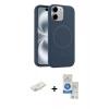 MARSİLYAN™- iPhone 11 Kılıf Yankı Form Serisi - Şeffaf Royal Nano Ekran Koruyucu + Renkli Kamera Lens Koruma Cam - SI