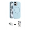 MARSİLYAN™- iPhone 11 Kılıf Yankı Form Serisi - Şeffaf Uv Polymer Nano Ekran Koruyucu + Pers Alüminyum Kamera Lens - YL