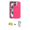 MARSİLYAN™- iPhone 11 Kılıf Yankı Form Serisi - Şeffaf Uv Polymer Nano Ekran Koruyucu + Rainbow Kamera Lens Koruma Cam - KI