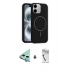 MARSİLYAN™- iPhone 11 Kılıf Yankı Form Serisi - Şeffaf Uv Polymer Nano Ekran Koruyucu + Raze Metal Kamera Lens - MI