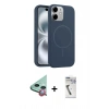 MARSİLYAN™- iPhone 11 Kılıf Yankı Form Serisi - Şeffaf Uv Polymer Nano Ekran Koruyucu + Raze Metal Kamera Lens - KI