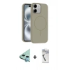 MARSİLYAN™- iPhone 11 Kılıf Yankı Form Serisi - Şeffaf Uv Polymer Nano Ekran Koruyucu + Raze Metal Kamera Lens - MI