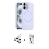 MARSİLYAN™- iPhone 11 Kılıf Yankı Form Serisi - Şeffaf Uv Polymer Nano Ekran Koruyucu + Raze Metal Kamera Lens - GS