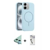 MARSİLYAN™- iPhone 11 Kılıf Yankı Form Serisi - Şeffaf Uv Polymer Nano Ekran Koruyucu + Raze Metal Kamera Lens - MI
