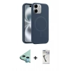 MARSİLYAN™- iPhone 11 Kılıf Yankı Form Serisi - Şeffaf Uv Polymer Nano Ekran Koruyucu + Raze Metal Kamera Lens - MI