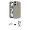 MARSİLYAN™- iPhone 11 Kılıf Yankı Form Serisi - Şeffaf Uv Polymer Nano Ekran Koruyucu + Renkli Kamera Lens Koruma Cam - PE