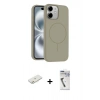 MARSİLYAN™- iPhone 11 Kılıf Yankı Form Serisi - Şeffaf Uv Polymer Nano Ekran Koruyucu + Renkli Kamera Lens Koruma Cam - TU