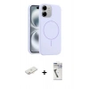 MARSİLYAN™- iPhone 11 Kılıf Yankı Form Serisi - Şeffaf Uv Polymer Nano Ekran Koruyucu + Renkli Kamera Lens Koruma Cam - YL
