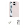 MARSİLYAN™- iPhone 11 Kılıf Yankı Form Serisi - Şeffaf Uv Polymer Nano Ekran Koruyucu + Renkli Kamera Lens Koruma Cam - TU