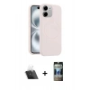 MARSİLYAN™- iPhone 11 Kılıf Yankı Form Serisi - Siyah 34D Hayalet Izgaralı Cam + Kamera Lens Koruma Cam - SF