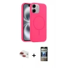 MARSİLYAN™- iPhone 11 Kılıf Yankı Form Serisi - Siyah 34D Hayalet Izgaralı Cam + Pers Alüminyum Kamera Lens - KI