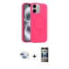 MARSİLYAN™- iPhone 11 Kılıf Yankı Form Serisi - Siyah 34D Hayalet Izgaralı Cam + Pers Alüminyum Kamera Lens - GI