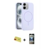 MARSİLYAN™- iPhone 11 Kılıf Yankı Form Serisi - Siyah 34D Hayalet Izgaralı Cam + Rainbow Kamera Lens Koruma Cam - KI