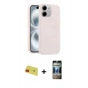 MARSİLYAN™- iPhone 11 Kılıf Yankı Form Serisi - Siyah 34D Hayalet Izgaralı Cam + Rainbow Kamera Lens Koruma Cam - KI
