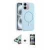 MARSİLYAN™- iPhone 11 Kılıf Yankı Form Serisi - Siyah 34D Hayalet Izgaralı Cam + Raze Metal Kamera Lens - KI