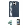 MARSİLYAN™- iPhone 11 Kılıf Yankı Form Serisi - Siyah 34D Hayalet Izgaralı Cam + Raze Metal Kamera Lens - MI