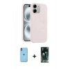 MARSİLYAN™- iPhone 11 Kılıf Yankı Form Serisi - Siyah 360 Mat Full Body Arka Koruyucu + Neon Fosforlu Kamera Lens - TU