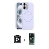 MARSİLYAN™- iPhone 11 Kılıf Yankı Form Serisi - Siyah 360 Mat Full Body Arka Koruyucu + PVD Metal Kamera Lens - YL