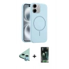MARSİLYAN™- iPhone 11 Kılıf Yankı Form Serisi - Siyah 360 Mat Full Body Arka Koruyucu + Raze Metal Kamera Lens - MI
