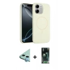 MARSİLYAN™- iPhone 11 Kılıf Yankı Form Serisi - Siyah 360 Mat Full Body Arka Koruyucu + Raze Metal Kamera Lens - MI