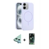 MARSİLYAN™- iPhone 11 Kılıf Yankı Form Serisi - Siyah 360 Mat Full Body Arka Koruyucu + Raze Metal Kamera Lens - MI