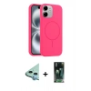 MARSİLYAN™- iPhone 11 Kılıf Yankı Form Serisi - Siyah 360 Mat Full Body Arka Koruyucu + Raze Metal Kamera Lens - MI