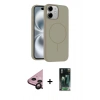 MARSİLYAN™- iPhone 11 Kılıf Yankı Form Serisi - Siyah 360 Mat Full Body Arka Koruyucu + Raze Metal Kamera Lens - SH
