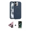 MARSİLYAN™- iPhone 11 Kılıf Yankı Form Serisi - Siyah 360 Mat Full Body Arka Koruyucu + Raze Metal Kamera Lens - SH