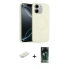 MARSİLYAN™- iPhone 11 Kılıf Yankı Form Serisi - Siyah 360 Mat Full Body Arka Koruyucu + Renkli Kamera Lens Koruma Cam - TU