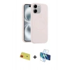 MARSİLYAN™- iPhone 11 Kılıf Yankı Form Serisi - Siyah 3D Antistatik Cam Ekran Koruyucu + Rainbow Kamera Lens Koruma Cam - KI