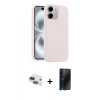 MARSİLYAN™- iPhone 11 Kılıf Yankı Form Serisi - Siyah 3D Antistatik Hayalet Cam Ekran Koruyucu + Pers Alüminyum Kamera Lens - LT
