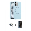 MARSİLYAN™- iPhone 11 Kılıf Yankı Form Serisi - Siyah 3D Antistatik Hayalet Cam Ekran Koruyucu + Pers Alüminyum Kamera Lens - LT