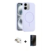 MARSİLYAN™- iPhone 11 Kılıf Yankı Form Serisi - Siyah 3D Antistatik Hayalet Cam Ekran Koruyucu + Pers Alüminyum Kamera Lens - GD