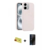 MARSİLYAN™- iPhone 11 Kılıf Yankı Form Serisi - Siyah 3D Antistatik Hayalet Cam Ekran Koruyucu + Rainbow Kamera Lens Koruma Cam - KI