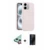 MARSİLYAN™- iPhone 11 Kılıf Yankı Form Serisi - Siyah 3D Antistatik Hayalet Cam Ekran Koruyucu + Raze Metal Kamera Lens - KI