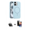 MARSİLYAN™- iPhone 11 Kılıf Yankı Form Serisi - Siyah 3D Antistatik Mat Seramik Nano Ekran Koruyucu + Kamera Lens Koruma Cam - SF