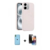 MARSİLYAN™- iPhone 11 Kılıf Yankı Form Serisi - Siyah 3D Antistatik Mat Seramik Nano Ekran Koruyucu + Neon Fosforlu Kamera Lens - YL