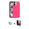 MARSİLYAN™- iPhone 11 Kılıf Yankı Form Serisi - Siyah 3D Antistatik Mat Seramik Nano Ekran Koruyucu + Pers Alüminyum Kamera Lens - GI
