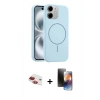 MARSİLYAN™- iPhone 11 Kılıf Yankı Form Serisi - Siyah 3D Antistatik Mat Seramik Nano Ekran Koruyucu + Pers Alüminyum Kamera Lens - KI