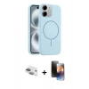 MARSİLYAN™- iPhone 11 Kılıf Yankı Form Serisi - Siyah 3D Antistatik Mat Seramik Nano Ekran Koruyucu + Pers Alüminyum Kamera Lens - YL