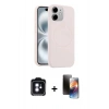 MARSİLYAN™- iPhone 11 Kılıf Yankı Form Serisi - Siyah 3D Antistatik Mat Seramik Nano Ekran Koruyucu + PVD Metal Kamera Lens - MI