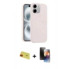 MARSİLYAN™- iPhone 11 Kılıf Yankı Form Serisi - Siyah 3D Antistatik Mat Seramik Nano Ekran Koruyucu + Rainbow Kamera Lens Koruma Cam - KI