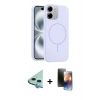 MARSİLYAN™- iPhone 11 Kılıf Yankı Form Serisi - Siyah 3D Antistatik Mat Seramik Nano Ekran Koruyucu + Raze Metal Kamera Lens - MI