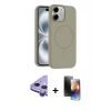 MARSİLYAN™- iPhone 11 Kılıf Yankı Form Serisi - Siyah 3D Antistatik Mat Seramik Nano Ekran Koruyucu + Raze Metal Kamera Lens - MR